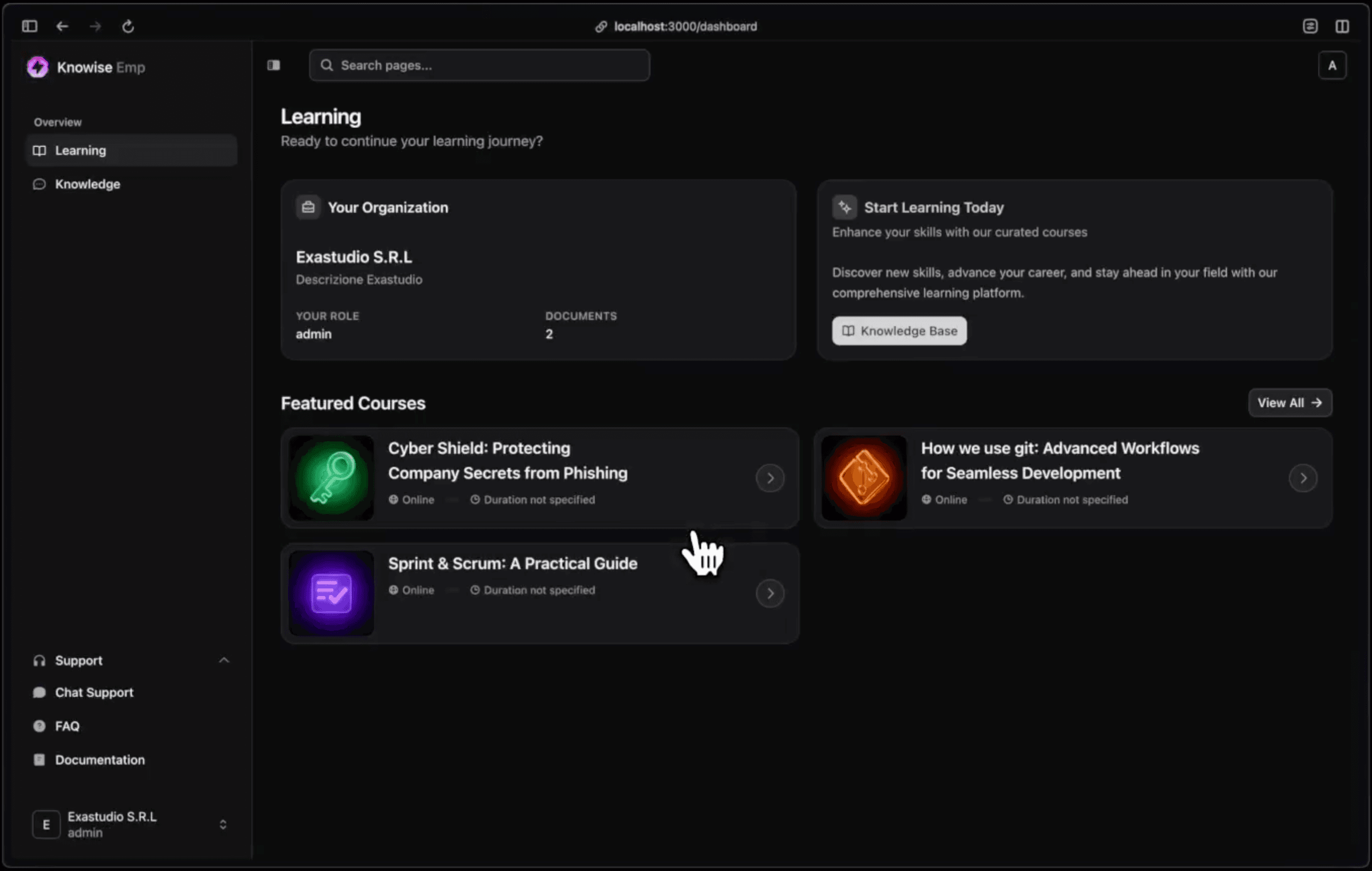 Knowise screenshot